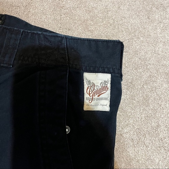 mens black denim harley jeans - Picture 2 of 5